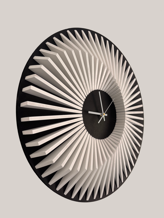 Horloge en bois Bicolor