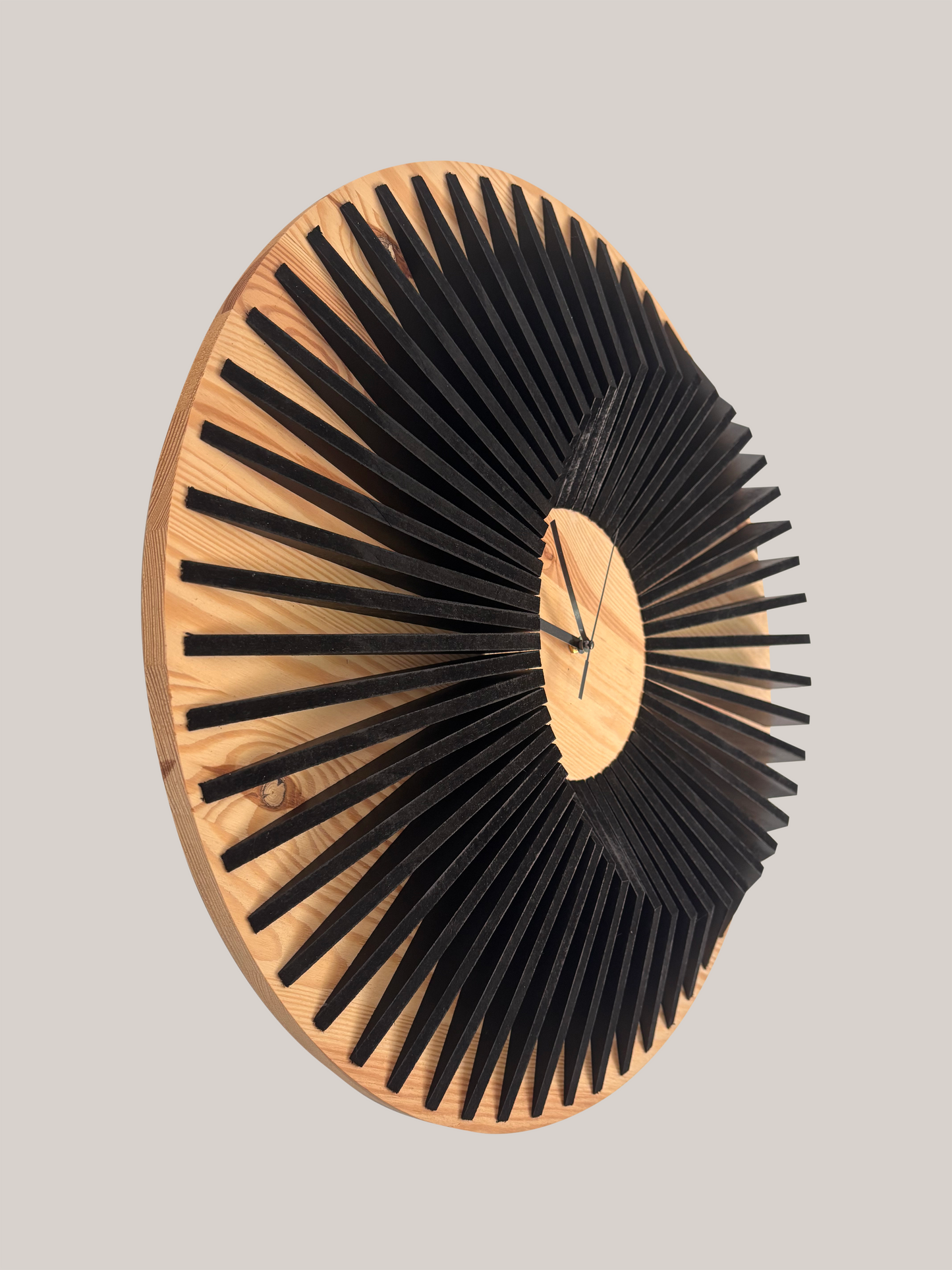 Horloge en bois Bicolor