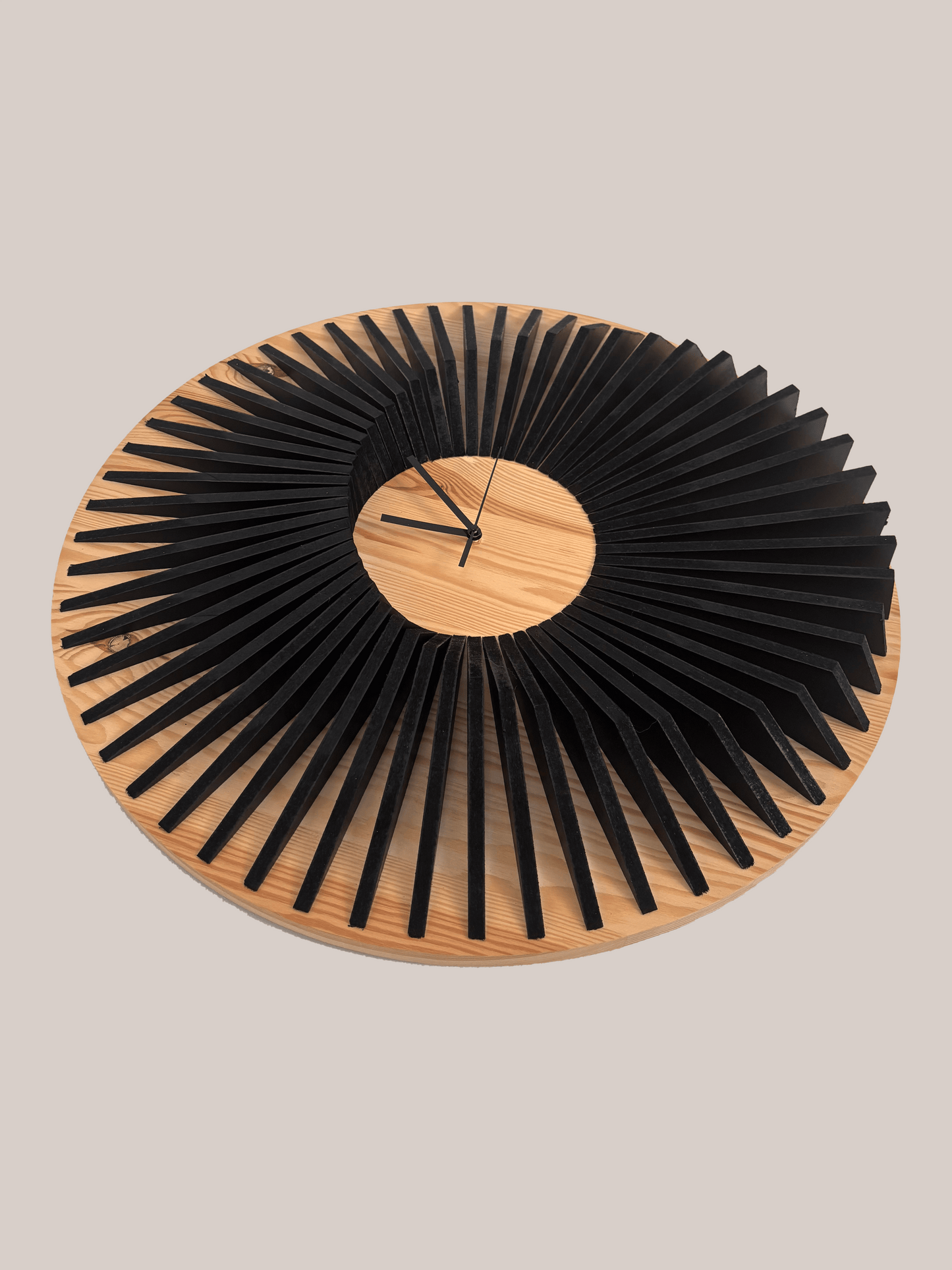 Horloge en bois Bicolor