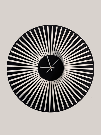 Horloge en bois Bicolor 