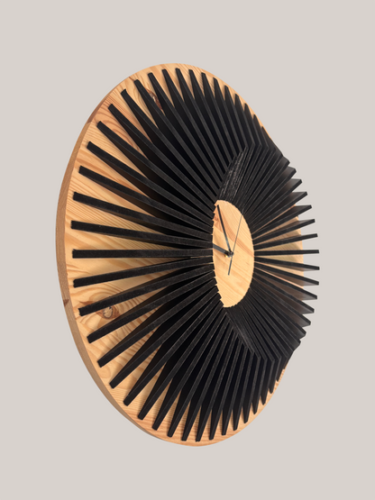 Horloge en bois Bicolor 