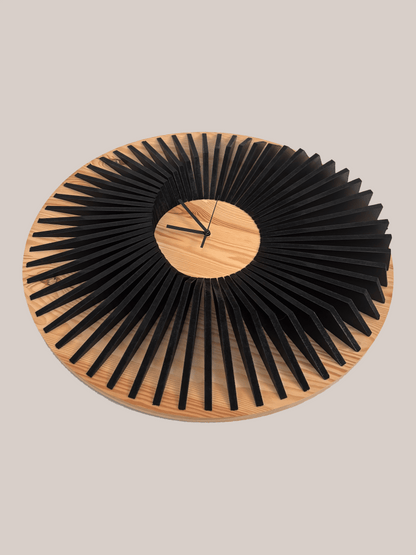 Horloge en bois Bicolor 
