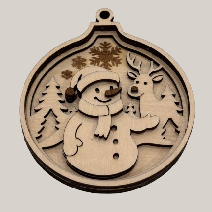 Boule de Noël Bonhomme de Neige