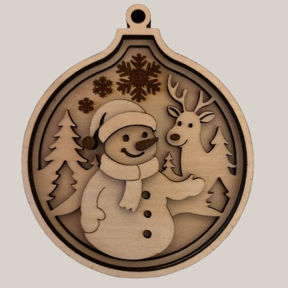 Boule de Noël Bonhomme de Neige