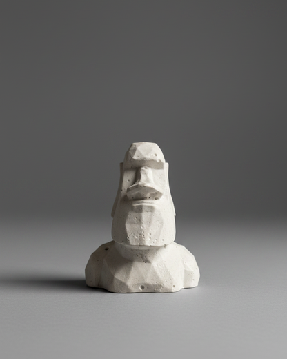 Sculpture Moaï en Béton