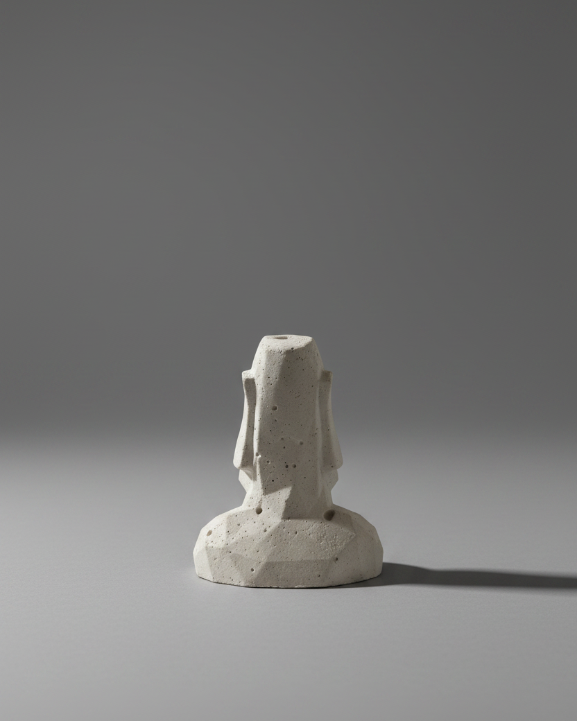 Sculpture Moaï en Béton