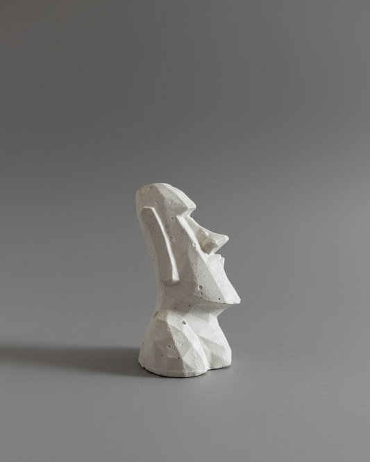 Sculpture Moaï en Béton