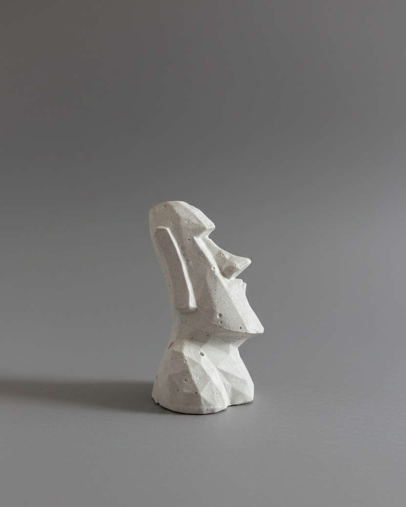Sculpture Moaï en Béton