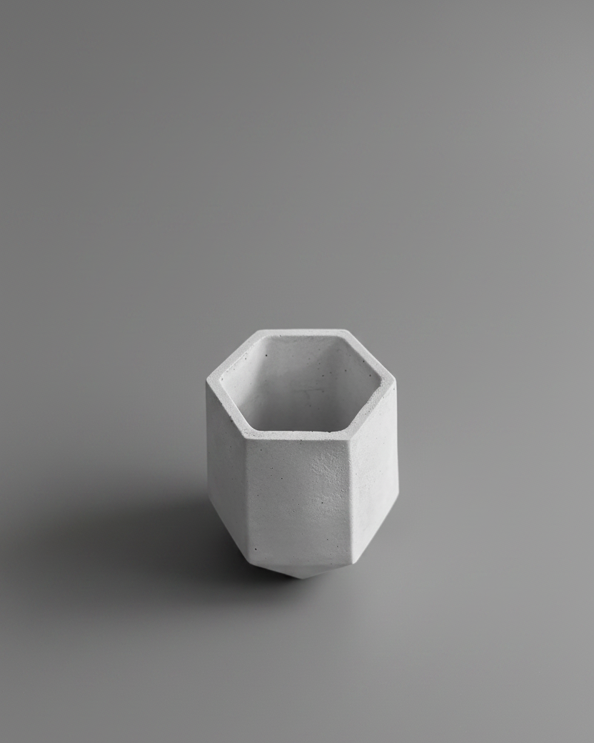 Pot Prisme en Béton