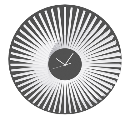 Horloge Murale Bicolore en Bois – Personnalisable