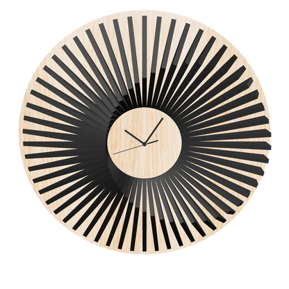 Horloge Murale en Bois Brut – Personnalisable